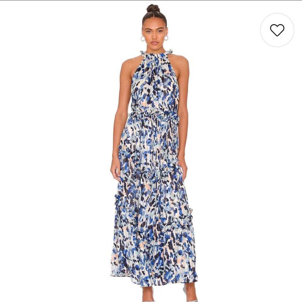 Elliatt Iridescence Printed Georgette Maxi Dress